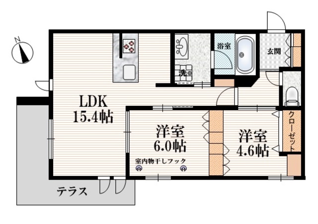 クレールロジュマンの間取り