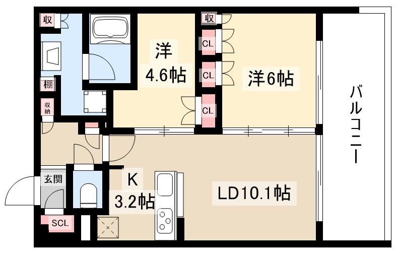 リニアゲートタワー名古屋の間取り