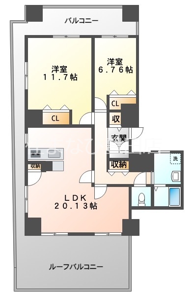 安城市相生町のマンションの間取り