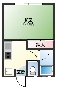 上園アパートの間取り