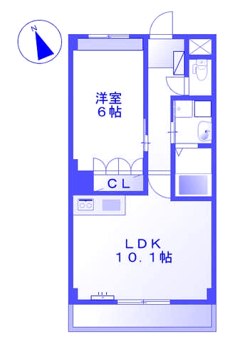 【横浜市都筑区仲町台のマンションの間取り】