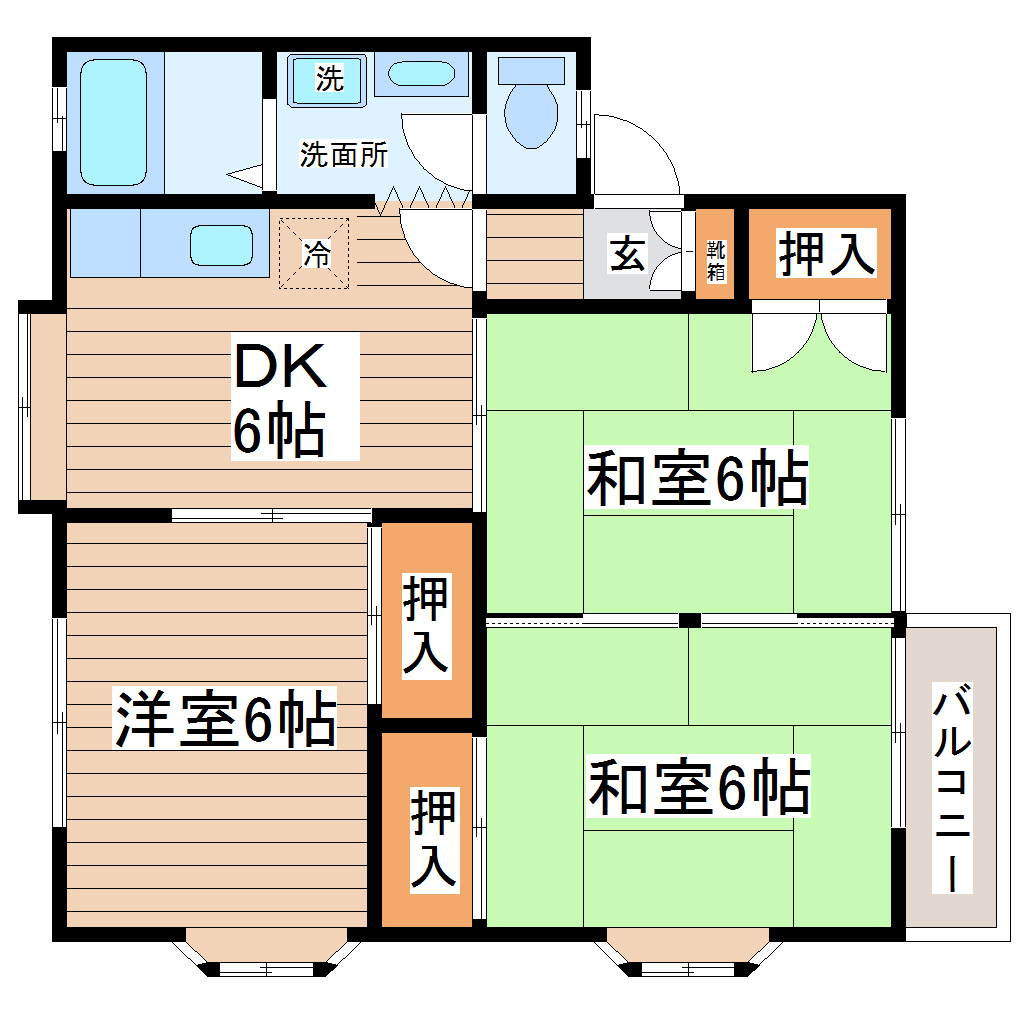 ハイツ436の間取り