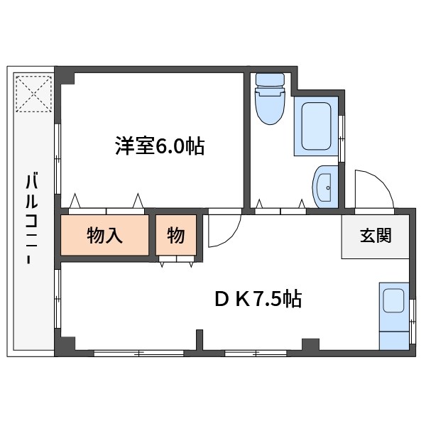 穂波マンションの間取り