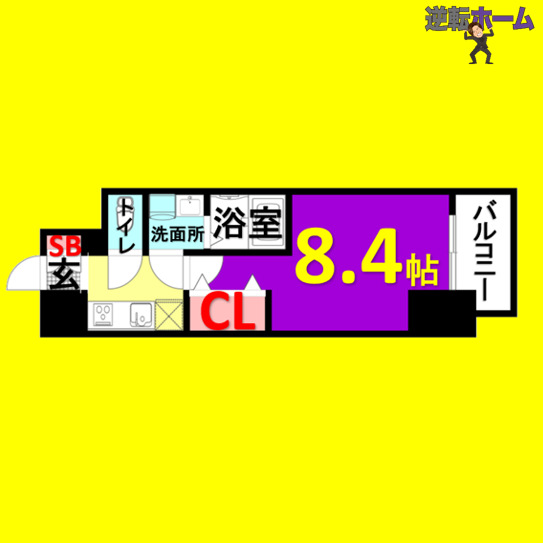 名古屋市中川区西日置のマンションの間取り