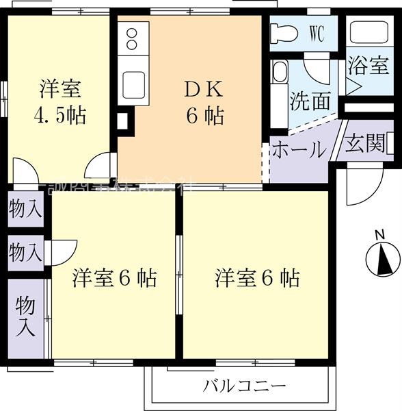 ウインリバーハイツＥの間取り