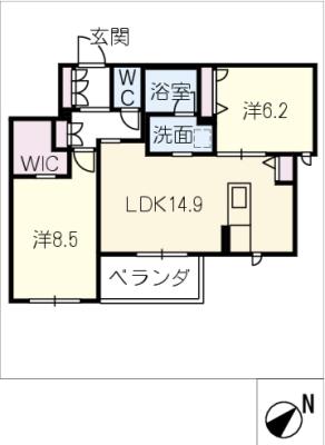 アーシャ太閤の間取り