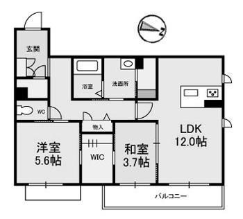 【グリナージュ　マロンの間取り】