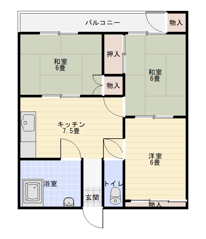 愛媛屋ビルの間取り