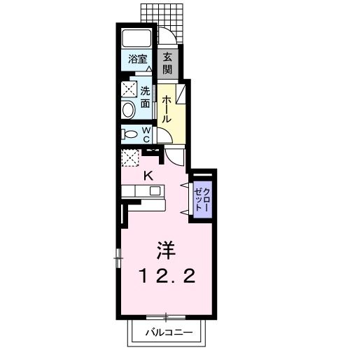 北九州市戸畑区元宮町のアパートの間取り