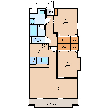 ＦメゾンIIの間取り