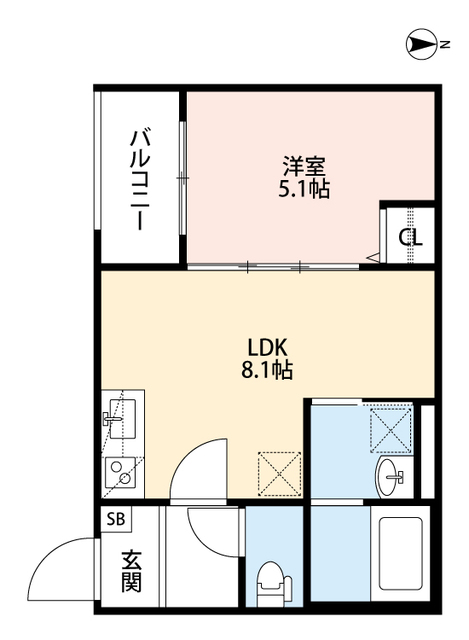 【CRASTINE西今川の間取り】