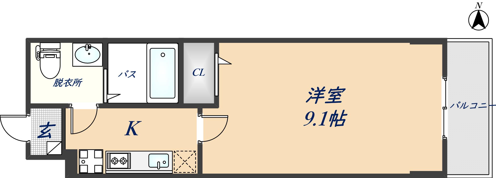 ヒルズ八尾本町の間取り