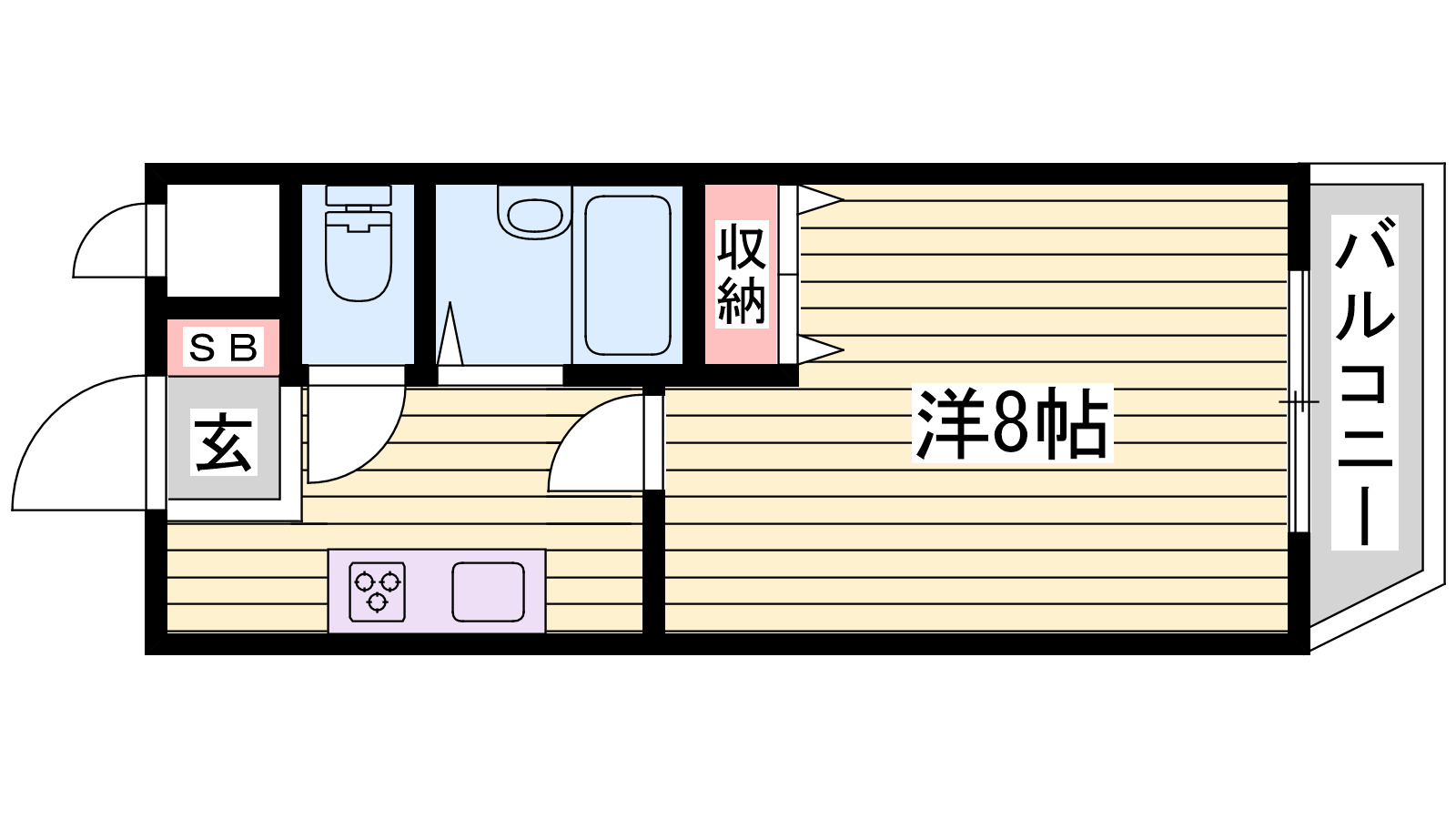 ジュネス鴨池Iの間取り