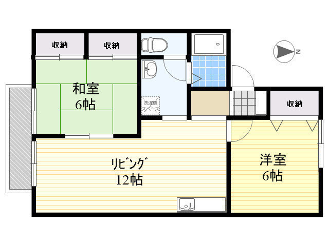 プレジール安東の間取り