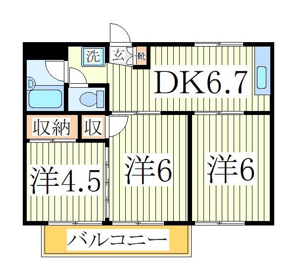 グリーンハイツの間取り