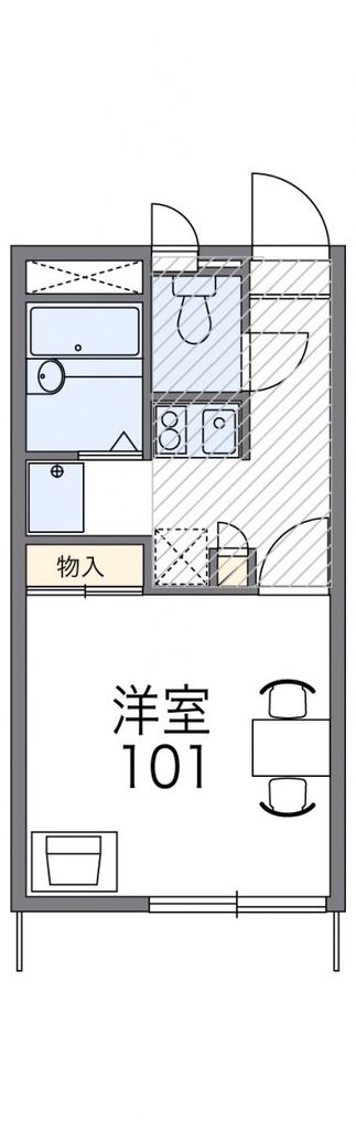 大里郡寄居町大字桜沢のアパートの間取り