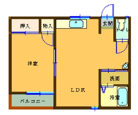 松島ハイツの間取り