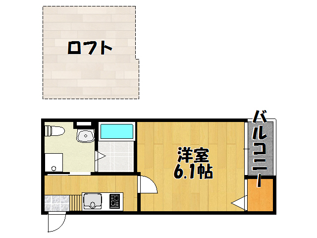 南王子町アパートメントの間取り