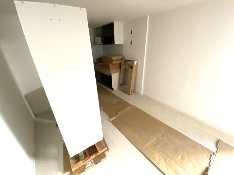 居室・リビング　建築中写真です。