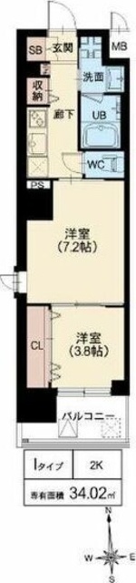 スプランディッド堀江の間取り