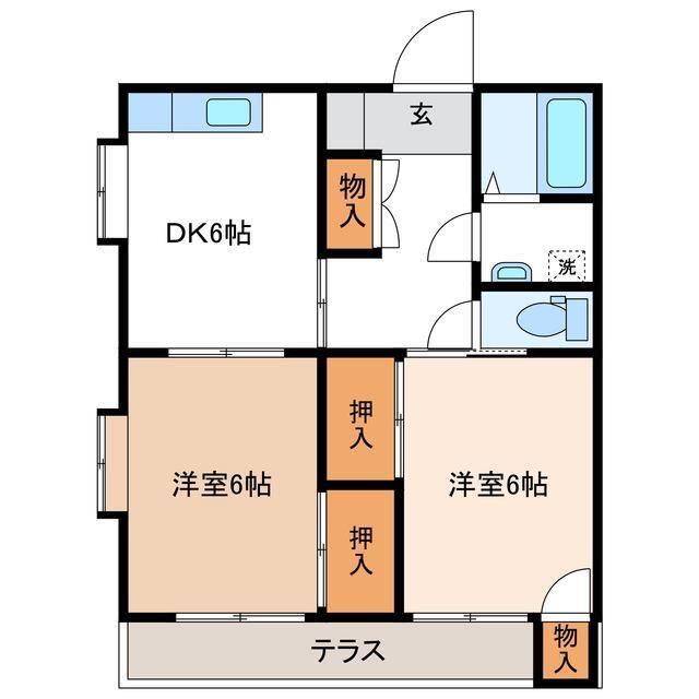 コーポいわきの間取り