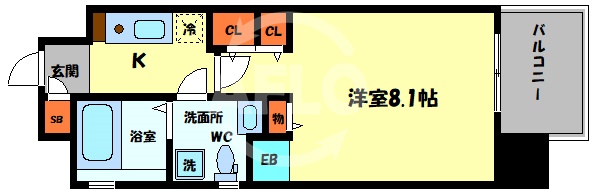 グラマシー京橋の間取り