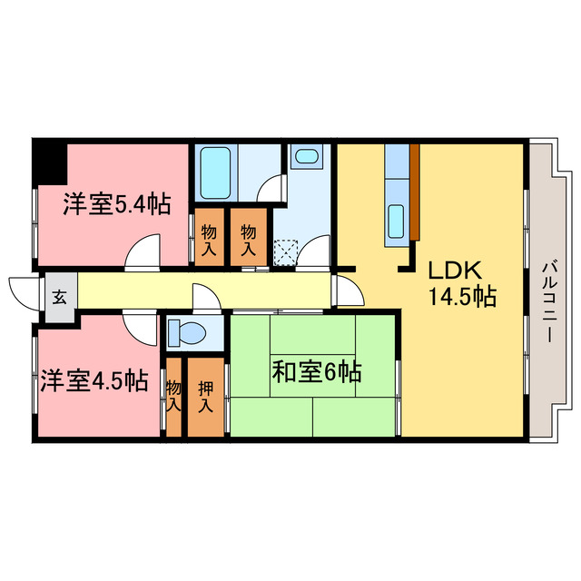 メルシー瀬田の間取り