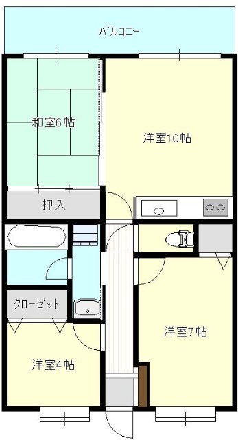 プラムマンション春日の間取り