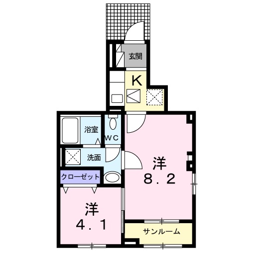 リーディング　ユーの間取り