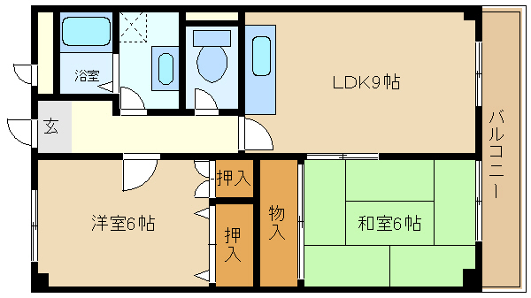 ジョイタウン北条の間取り