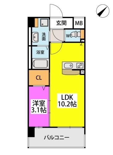 フルハウス高宮の間取り