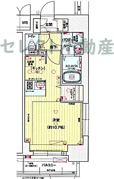 プレサンス池下トレスの間取り