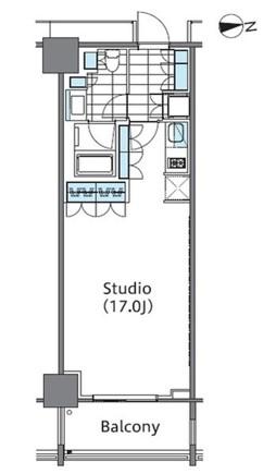 コンフォリア新宿イーストサイドタワーの間取り