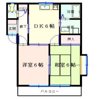 所沢市大字山口のアパートの間取り