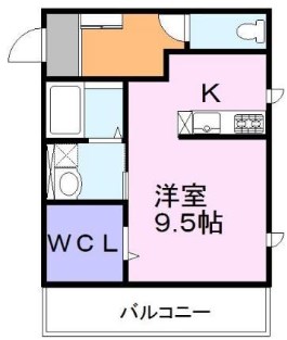 姫路市香寺町溝口のアパートの間取り