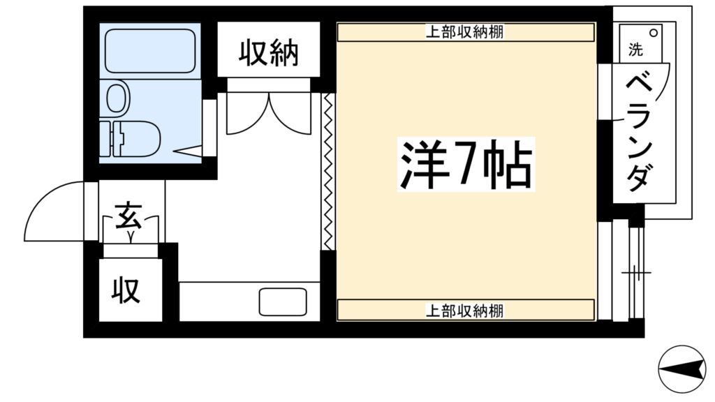 ハイツおおくらの間取り