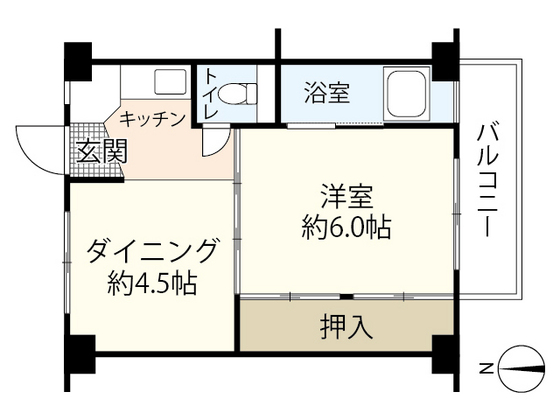 広島市安芸区畑賀のマンションの間取り