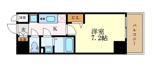 プレサンス久屋大通公園セラフィの間取り