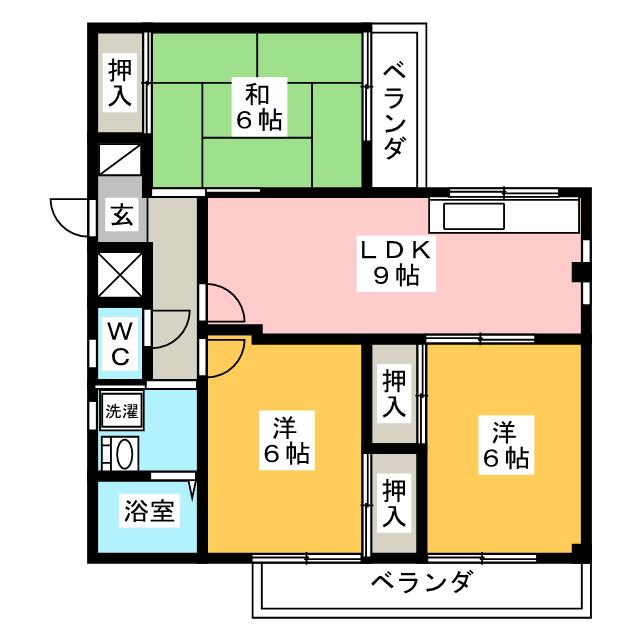 芝原マンションの間取り