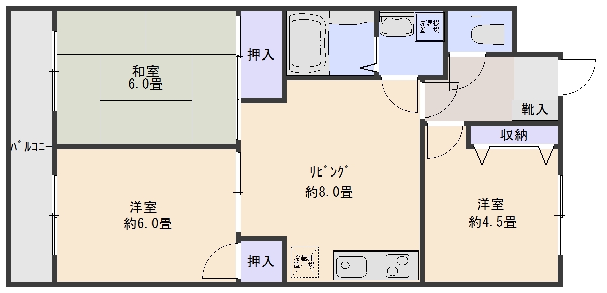 フィールドビレッジの間取り