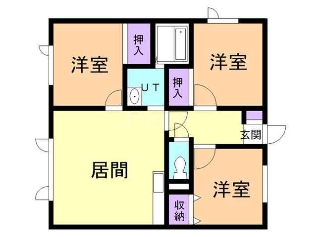 Ｃ．Ｈ．トヨオカ１・６の間取り