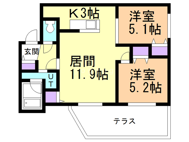 ブランシャール桑園の間取り