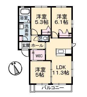 グランヴェール C棟の間取り