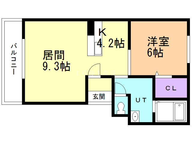 亀田郡七飯町鳴川のマンションの間取り