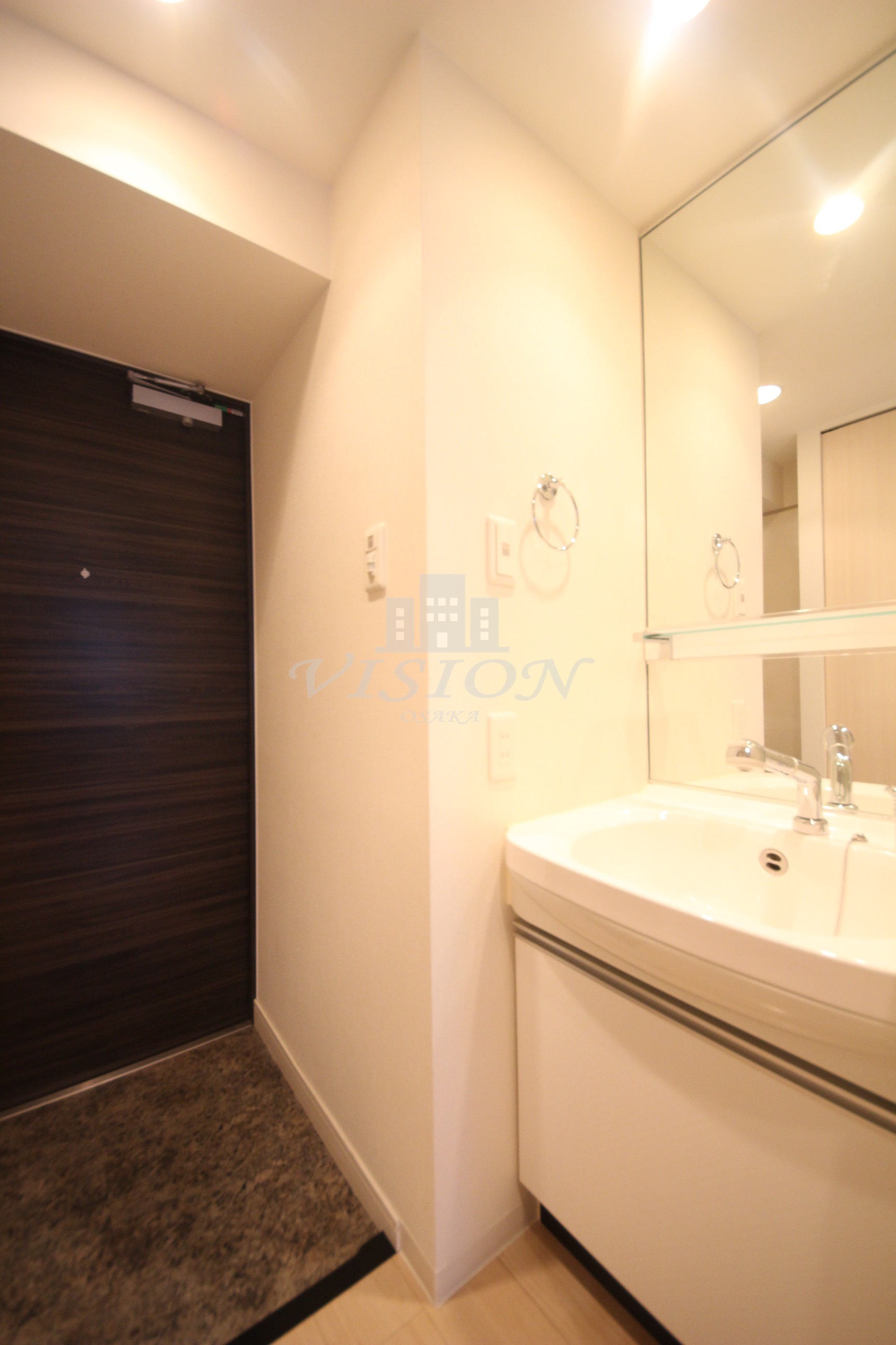 洗面設備　写真は別タイプとなります。