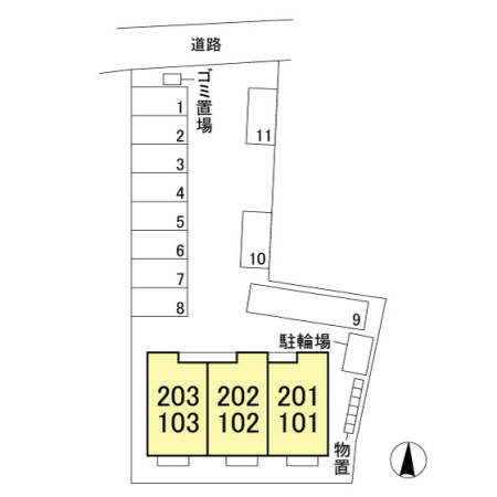 駐車場　配置図