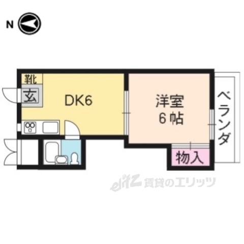 グランディール嵯峨の間取り写真