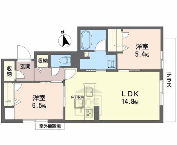 ラ カーサ 和の間取り写真