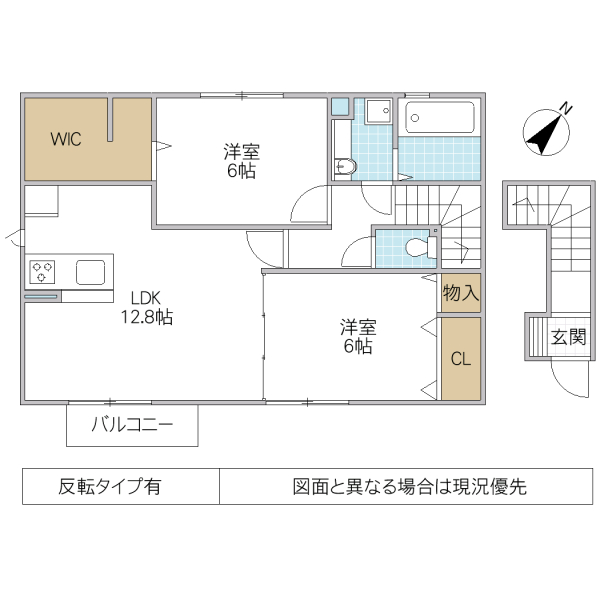 セジュールヒロオカ Aの間取り写真