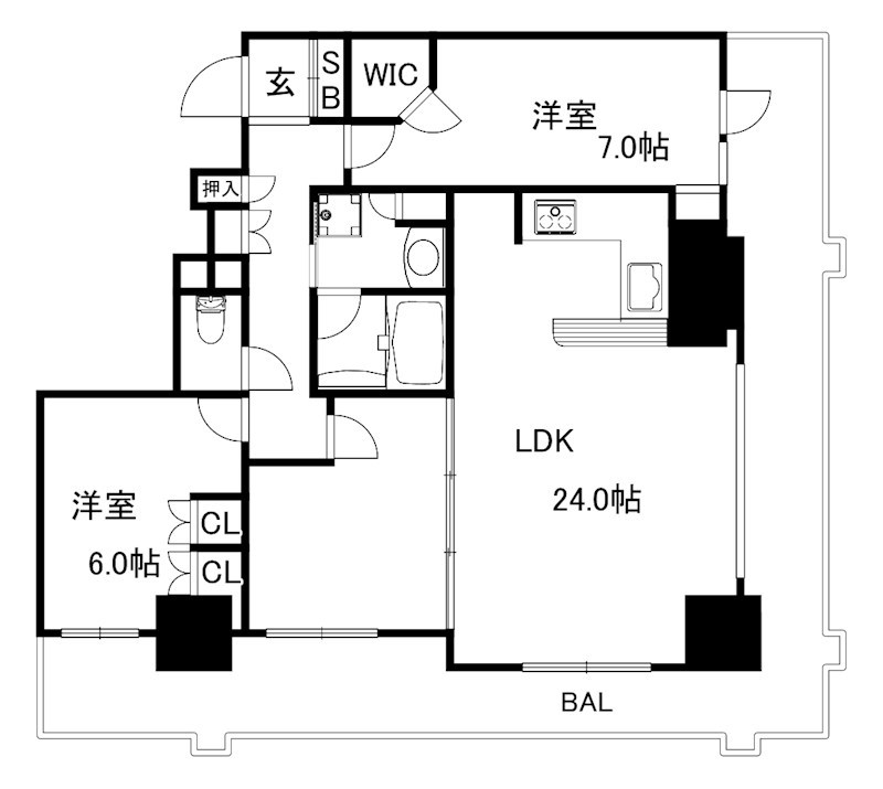 ライオンズタワー神戸元町の間取り写真